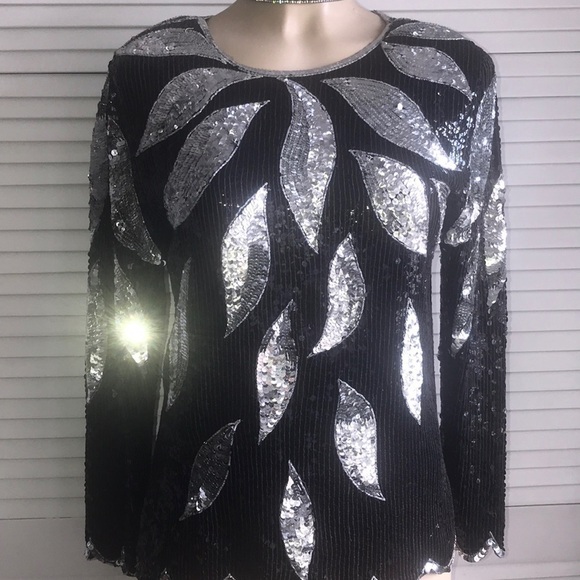 Long Sleeve Sequin top - Picture 4 of 12